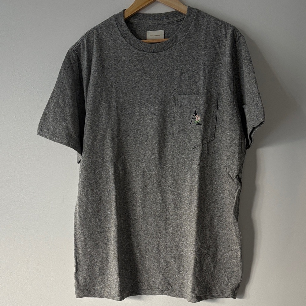 Aime Leon Dore Grey Short Sleeve Tee, Size Large